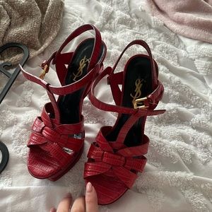 Original red YSL sandals